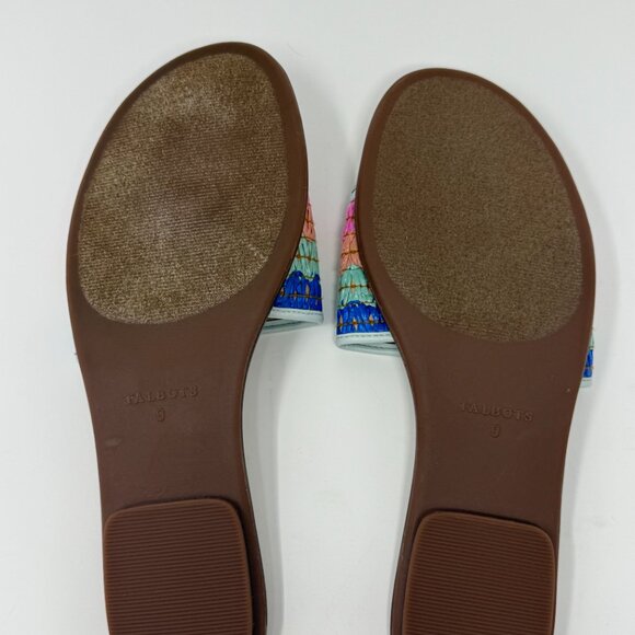 Talbots Hannah Zig-Zag Straw Slides - Picture 4 of 6